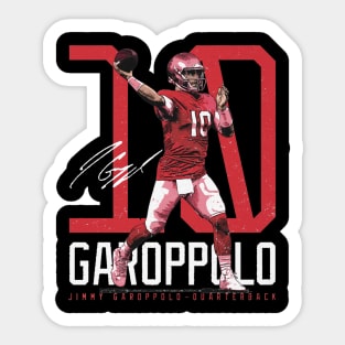 Jimmy Garoppolo San Francisco Bold Number Sticker